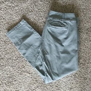 Loft Gray cropped work pants